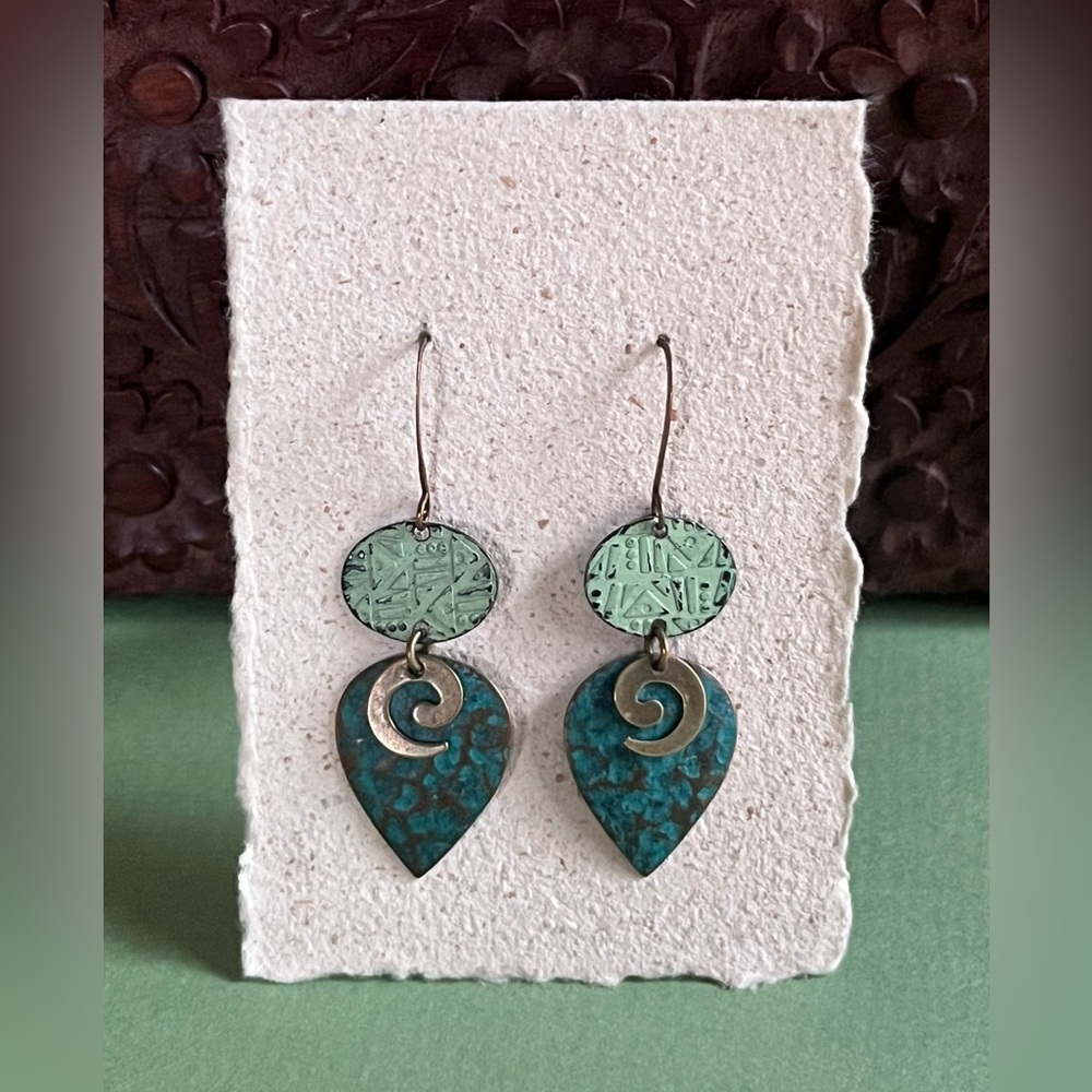 Unique Mixed Metal Dangle
Earrings